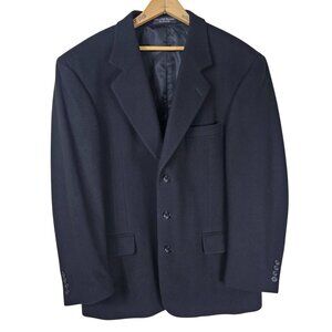 Gianfranco Ruffini Cashmere Blazer 42R Black Quiet Luxury Ivy League Gentleman